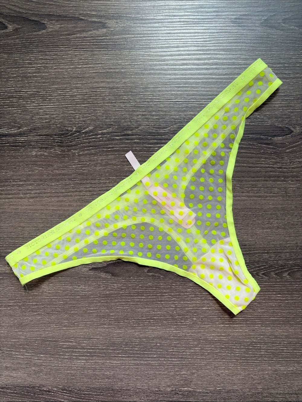 2015 ❤️$30 NWT Victoria's Secret Neon Polka Dot Thong